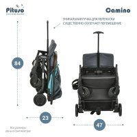 Коляска PITUSO CAMINO Black/Tiffany