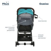 Коляска PITUSO CAMINO Black/Tiffany