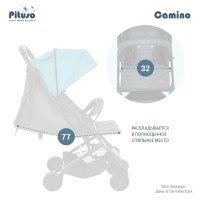 Коляска PITUSO CAMINO Black/Tiffany