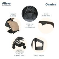 Коляска PITUSO CAMINO Black/Cappucсino