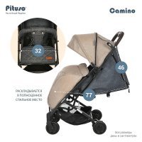 Коляска PITUSO CAMINO Black/Cappucсino