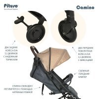 Коляска PITUSO CAMINO Black/Cappucсino