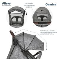 Коляска PITUSO CAMINO Black Plum