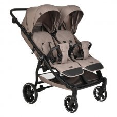 Коляска для двойни (прогулочная) Pituso DuoCity Cappuccino/Капучино