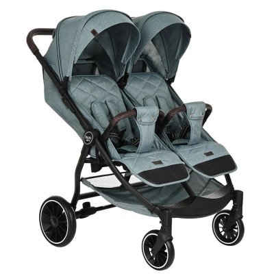 Коляска для двойни Pituso DUOCITY для двойни (прогулочная), Emerald Green/Изумрудно-Зеленый