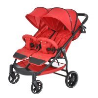 Коляска для двойни Pituso DUOCITY для двойни (прогулочная), Red/Красный