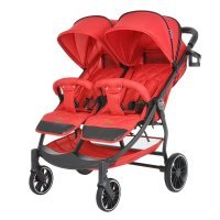 Коляска для двойни Pituso DUOCITY для двойни (прогулочная), Red/Красный