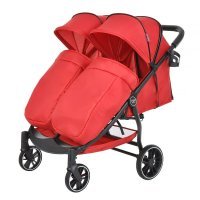 Коляска для двойни Pituso DUOCITY для двойни (прогулочная), Red/Красный