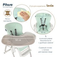 Стульчик для кормления PITUSO LERIN Mint/Мятный