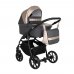 PITUSO Коляска 2 в1 Nino короб+прогулка Antracyt + Кожа Metalic Latte