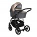 PITUSO Коляска 2 в1 Nino короб+прогулка Antracyt + Кожа Metalic Latte
