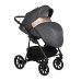 PITUSO Коляска 2 в1 Nino короб+прогулка Antracyt + Кожа Metalic Latte