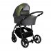 PITUSO Коляска 2 в1 Nino короб+прогулка Antracyt + Кожа Metalic Olive