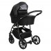PITUSO Коляска 2 в1 Nino короб+прогулка Black + Кожа Black 