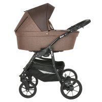 PITUSO Коляска 2 в1 Nino короб+прогулка Brown + Кожа Brown