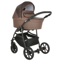 PITUSO Коляска 2 в1 Nino короб+прогулка Brown + Кожа Brown