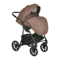PITUSO Коляска 2 в1 Nino короб+прогулка Brown + Кожа Brown