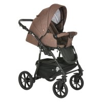 PITUSO Коляска 2 в1 Nino короб+прогулка Brown + Кожа Brown