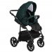 PITUSO Коляска 2 в1 Nino короб+прогулка Emerald mood + Кожа Metalic Emerald mood