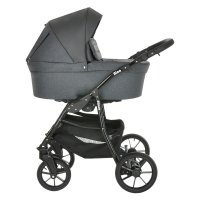 PITUSO Коляска 2 в1 Nino короб+прогулка Grey + Кожа New Grey