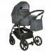 PITUSO Коляска 2 в1 Nino короб+прогулка Grey + Кожа New Grey