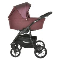 PITUSO Коляска 2 в1 Nino короб+прогулка Purple + Кожа Metalic Purple