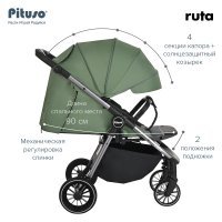 PITUSO Коляска детская RUTA (прогулочная), Green/Зеленый