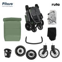 PITUSO Коляска детская RUTA (прогулочная), Green/Зеленый