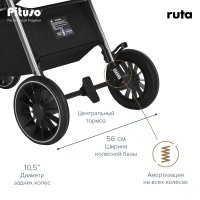 PITUSO Коляска детская RUTA (прогулочная), Orange/Оранжевый