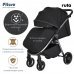 PITUSO Коляска детская RUTA (прогулочная), Black/Черный