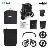 Прогулочная коляска Pituso Wicki Black/Черный