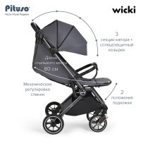 Прогулочная коляска Pituso Wicki Graphite/Графит