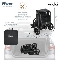 Прогулочная коляска Pituso Wicki Graphite/Графит