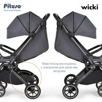 Прогулочная коляска Pituso Wicki Graphite/Графит