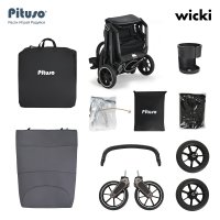 Прогулочная коляска Pituso Wicki Graphite/Графит