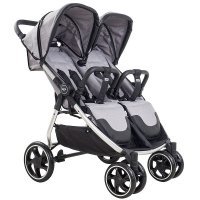 Коляска для двойни Pituso Ruta Bege/Серый