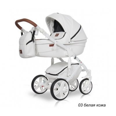 Детская коляска Ray Nucleo 2 в 1 03 белая кожа