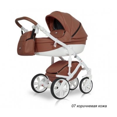 Детская коляска Ray Nucleo 2 в 1 07 коричневая кожа