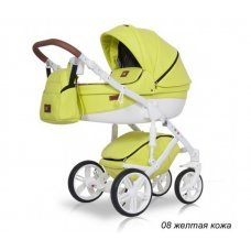 Детская коляска Ray Nucleo 2 в 1 08 желтая кожа