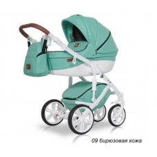 Детская коляска Ray Nucleo 2 в 1 09 бирюзовая кожа