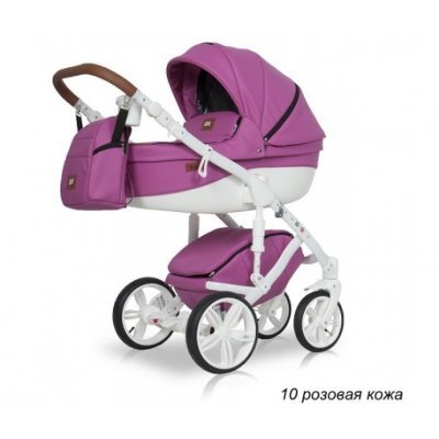 Детская коляска Ray Nucleo 2 в 1 10 розовая кожа