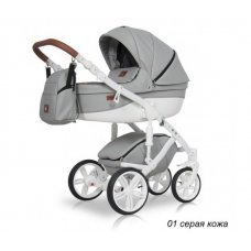 Детская коляска Ray Nucleo 2 в 1 01 серая кожа
