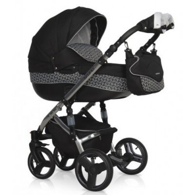 Коляска RIKO BRANO SILVER 2в1 (black)