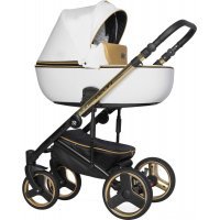 Универсальная коляска Riko Ozon Premium (3 в 1, 33 gold white) Универсальная коляска Riko Ozon Premium (3 в 1, 33 gold white)