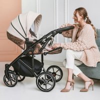Детская коляска TUTIS VIVA LIFE MAJESTIC (2 в 1) Gold