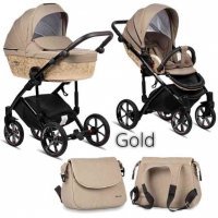 Детская коляска TUTIS VIVA LIFE MAJESTIC (2 в 1) Gold