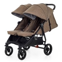 Прогулочная коляска для двойни Valco Baby Slim Twin Cappuccino