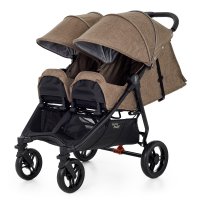 Прогулочная коляска для двойни Valco Baby Slim Twin Cappuccino