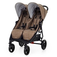 Прогулочная коляска для двойни Valco Baby Slim Twin Cappuccino Прогулочная коляска для двойни Valco Baby Slim Twin Cappuccino