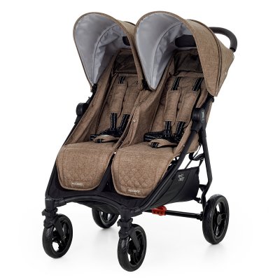 Прогулочная коляска для двойни Valco Baby Slim Twin Cappuccino